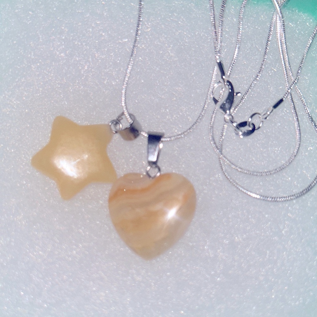 Boho Hippie Agate Star And Heart Sterling Silver Neckl 20$